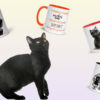 Mug Chat noir : collection de mugs originaux