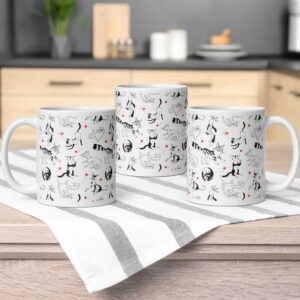 Mug Chats en folie, mug humour