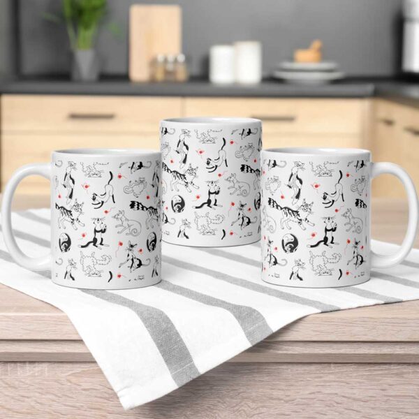 Mug Chats en folie, mug humour