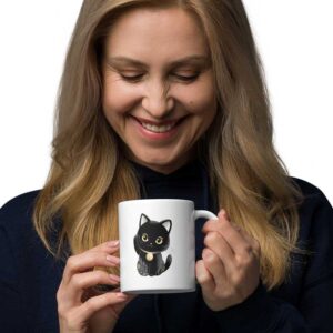 Mug Maneki-neko Kawaii - Mug chat noir