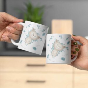 Mug pastel Chat endormi